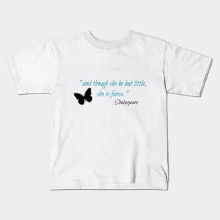 Shakespeare Quote - teal Kids T-Shirt